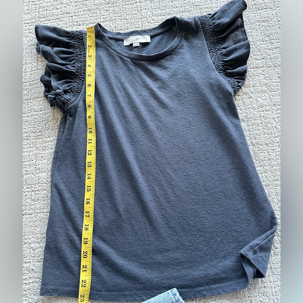 Loft slub knit top size small - Picture 4 of 5